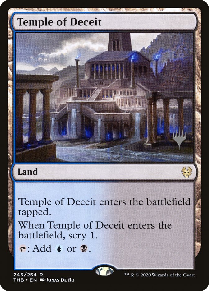 Temple of Deceit (Promo Pack) [Theros Beyond Death Promos] | The Time Vault CA