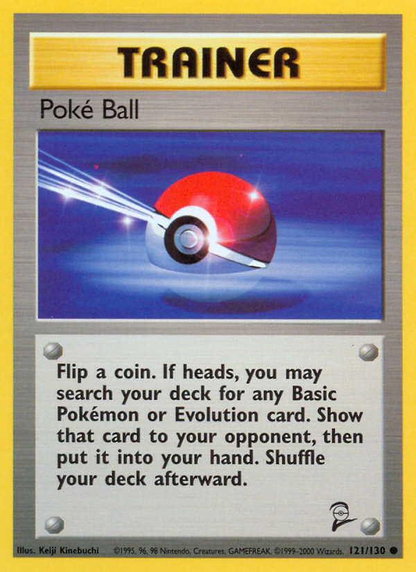 Poke Ball (121/130) [Base Set 2] | The Time Vault CA