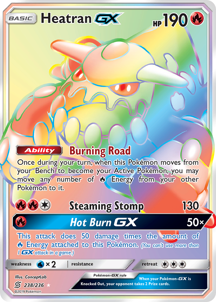 Heatran GX (238/236) [Sun & Moon: Unified Minds] | The Time Vault CA