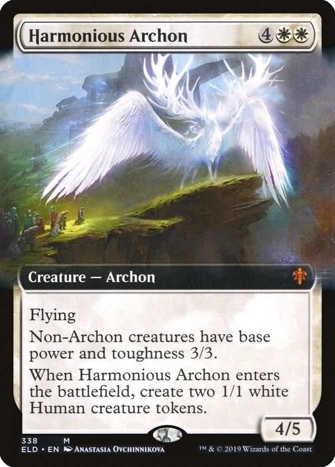 Harmonious Archon (Extended Art) [Throne of Eldraine] | The Time Vault CA