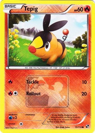 Tepig (15/114) (League Promo) [Black & White: Base Set] | The Time Vault CA