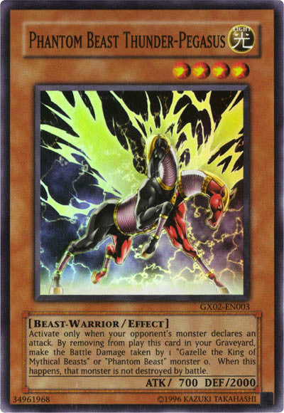 Phantom Beast Thunder-Pegasus [GX02-EN003] Super Rare | The Time Vault CA