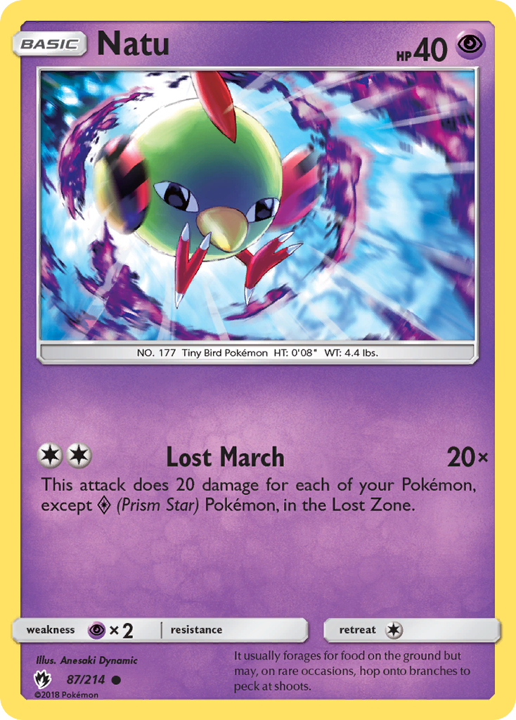 Natu (87/214) [Sun & Moon: Lost Thunder] | The Time Vault CA