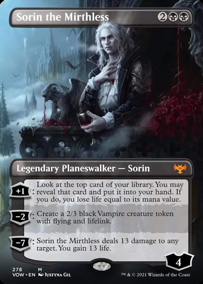 Sorin the Mirthless (Borderless) [Innistrad: Crimson Vow] | The Time Vault CA