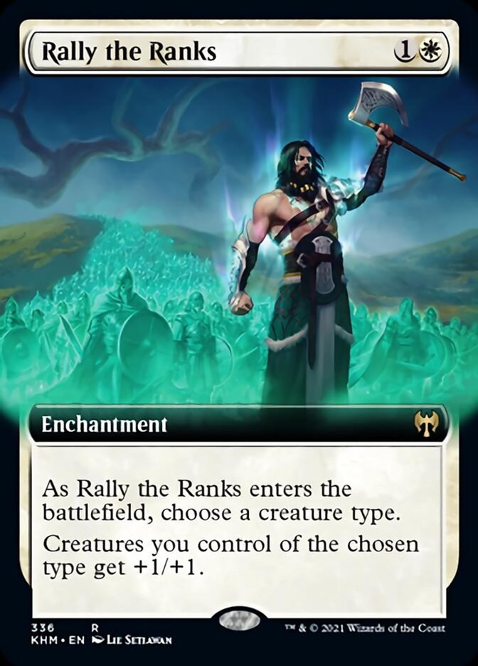 Rally the Ranks (Extended Art) [Kaldheim] | The Time Vault CA