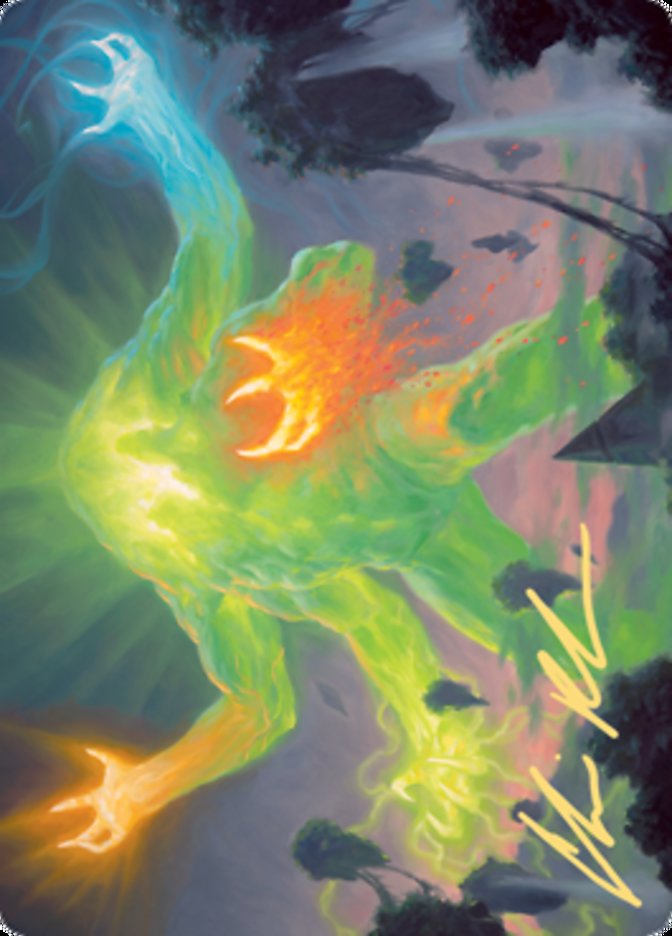 Omnath, Locus of Creation Art Card (Gold-Stamped Signature) [Zendikar Rising Art Series] | The Time Vault CA