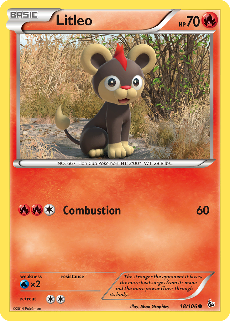 Litleo (18/106) [XY: Flashfire] | The Time Vault CA