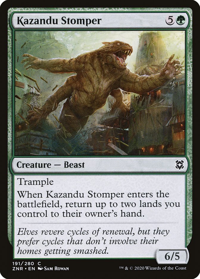 Kazandu Stomper [Zendikar Rising] | The Time Vault CA