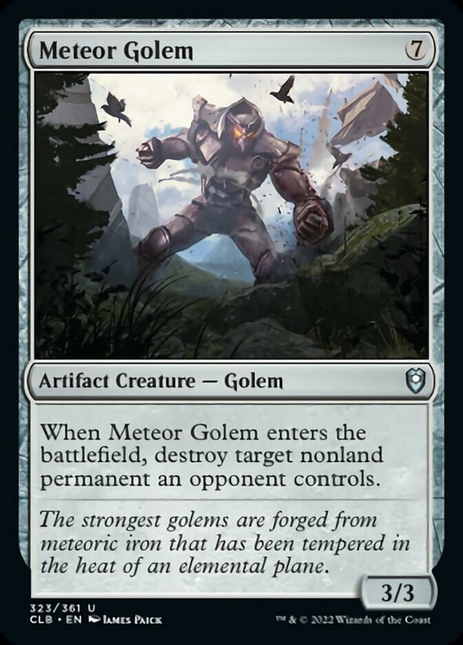 Meteor Golem [Commander Legends: Battle for Baldur's Gate] | The Time Vault CA