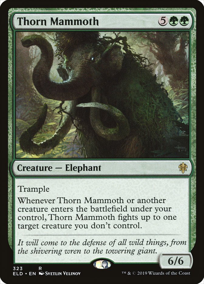 Thorn Mammoth [Throne of Eldraine] | The Time Vault CA