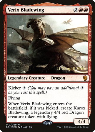 Verix Bladewing [Dominaria Promos] | The Time Vault CA