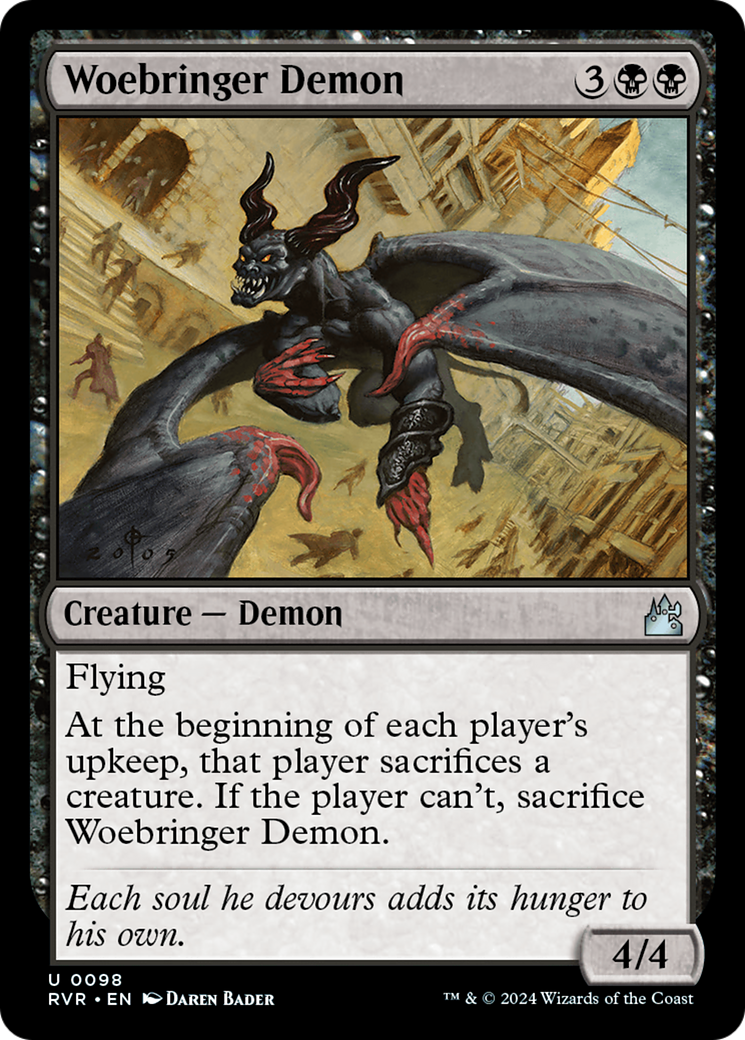 Woebringer Demon [Ravnica Remastered] | The Time Vault CA