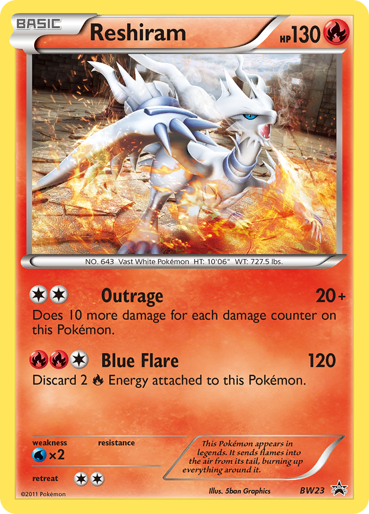 Reshiram (BW23) [Black & White: Black Star Promos] | The Time Vault CA