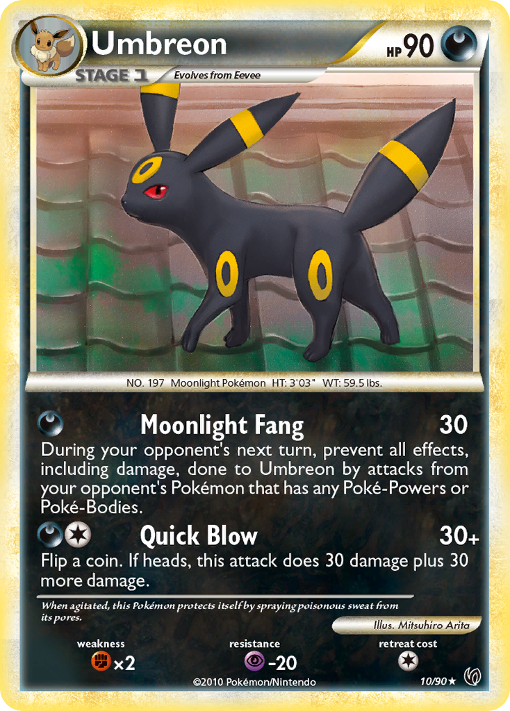 Umbreon (10/90) [HeartGold & SoulSilver: Undaunted] | The Time Vault CA