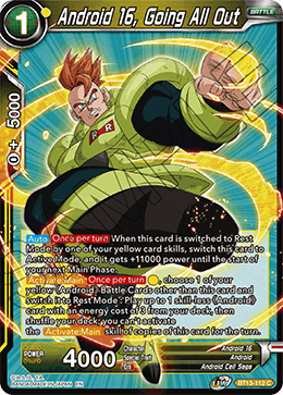 Android 16, Going All Out (Common) [BT13-112] | The Time Vault CA