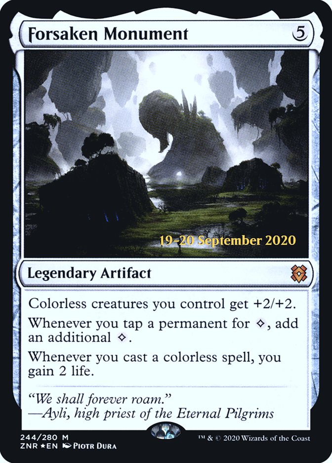 Forsaken Monument  [Zendikar Rising Prerelease Promos] | The Time Vault CA