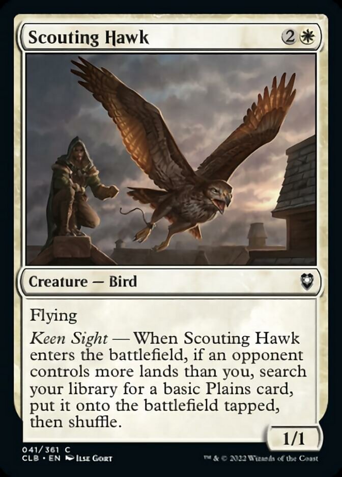 Scouting Hawk [Commander Legends: Battle for Baldur's Gate] | The Time Vault CA