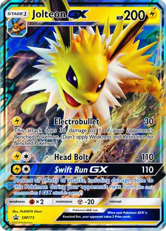 Jolteon GX (SM173) (Jumbo Card) [Sun & Moon: Black Star Promos] | The Time Vault CA