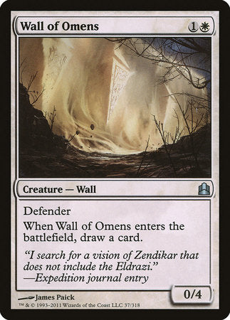 Wall of Omens [Commander 2011] | The Time Vault CA