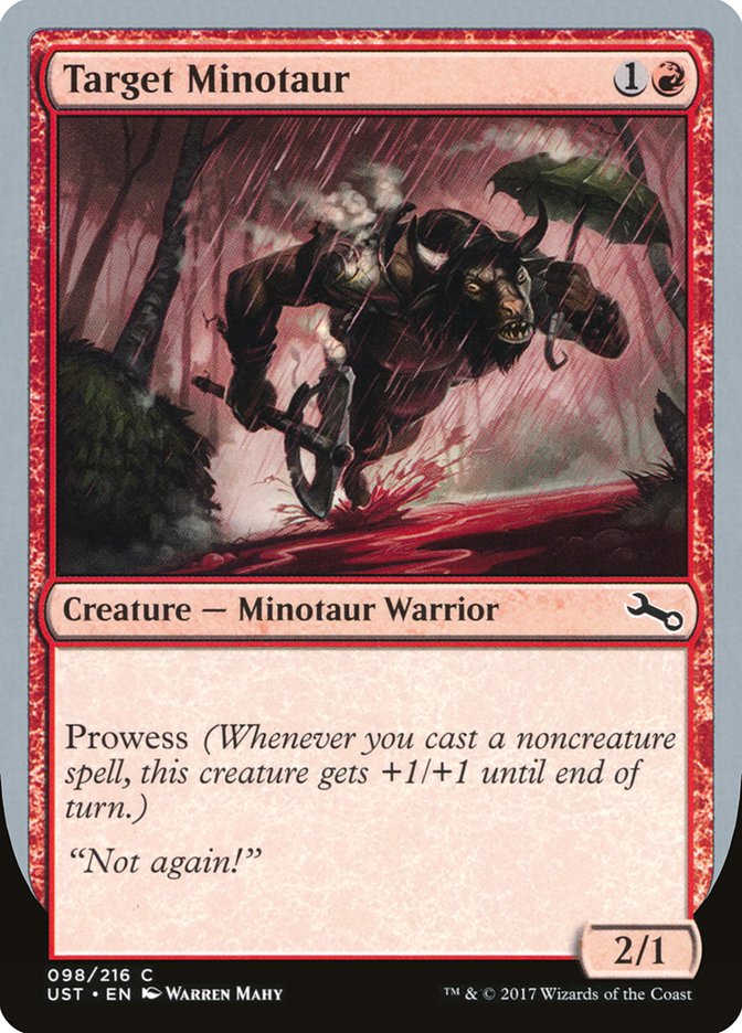 Target Minotaur (Rain Art) [Unstable] | The Time Vault CA