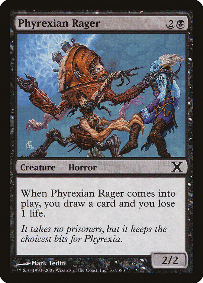 Phyrexian Rager [Tenth Edition] | The Time Vault CA