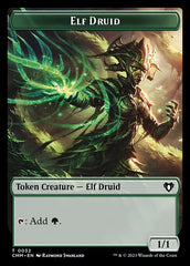 Saproling // Elf Druid Double-Sided Token [Commander Masters Tokens] | The Time Vault CA
