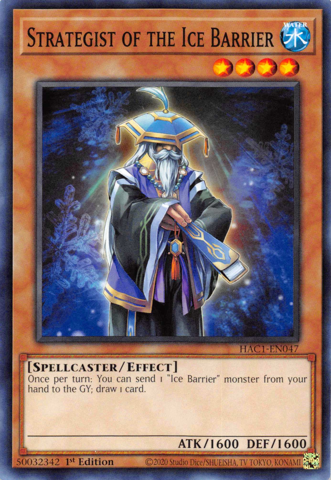 Strategist of the Ice Barrier (Duel Terminal) [HAC1-EN047] Parallel Rare | The Time Vault CA