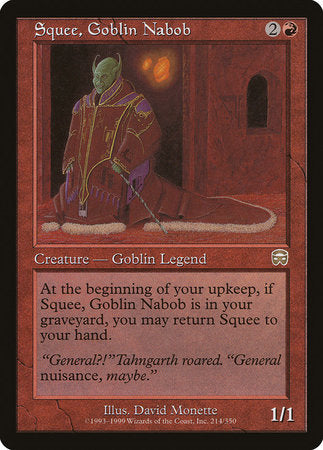 Squee, Goblin Nabob [Mercadian Masques] | The Time Vault CA