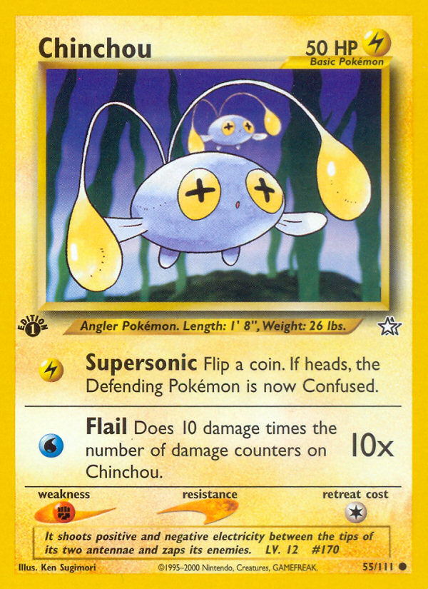 Chinchou (55/111) [Neo Genesis 1st Edition] | The Time Vault CA
