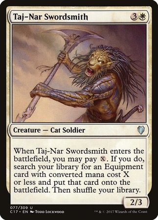 Taj-Nar Swordsmith [Commander 2017] | The Time Vault CA