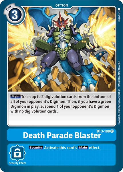 Death Parade Blaster [BT3-100] [Release Special Booster Ver.1.5] | The Time Vault CA