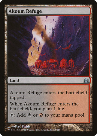 Akoum Refuge [Commander 2011] | The Time Vault CA