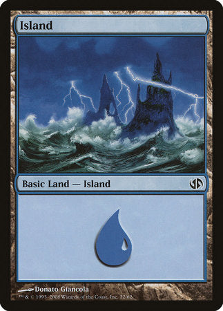 Island (32) [Duel Decks: Jace vs. Chandra] | The Time Vault CA