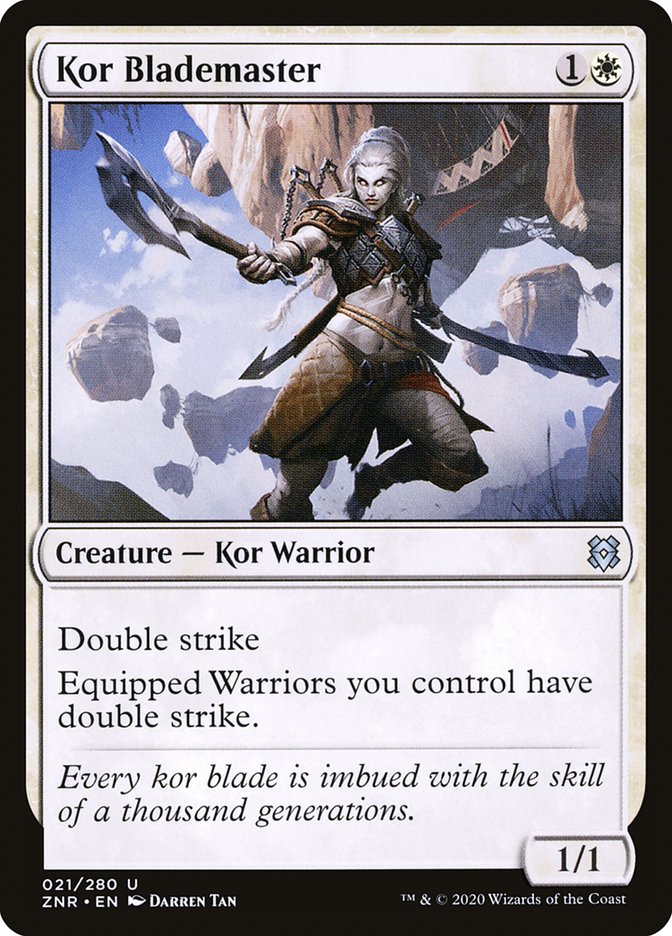 Kor Blademaster [Zendikar Rising] | The Time Vault CA