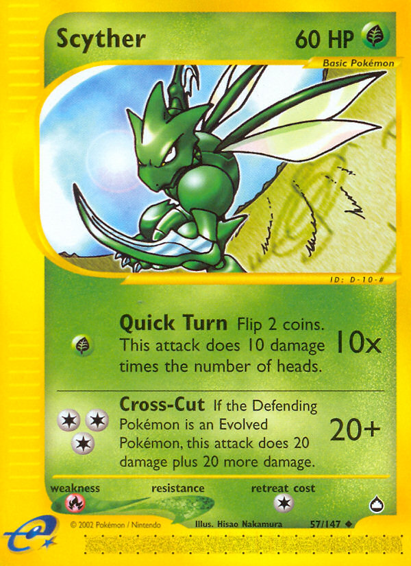 Scyther (57/147) [Aquapolis] | The Time Vault CA