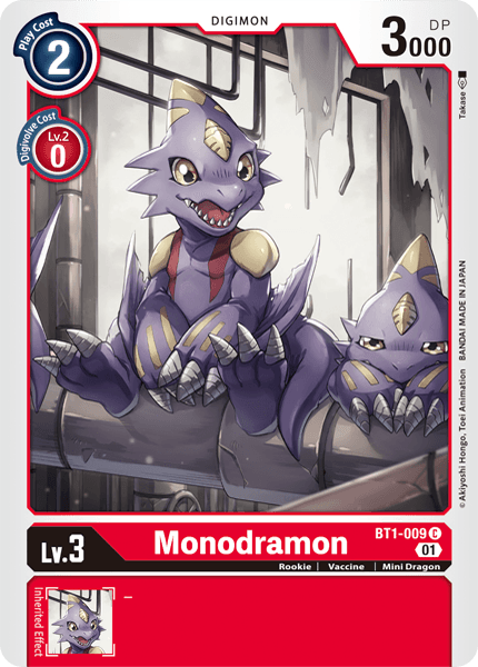 Monodramon [BT1-009] (Alternative Art) [Starter Deck: Gallantmon] | The Time Vault CA