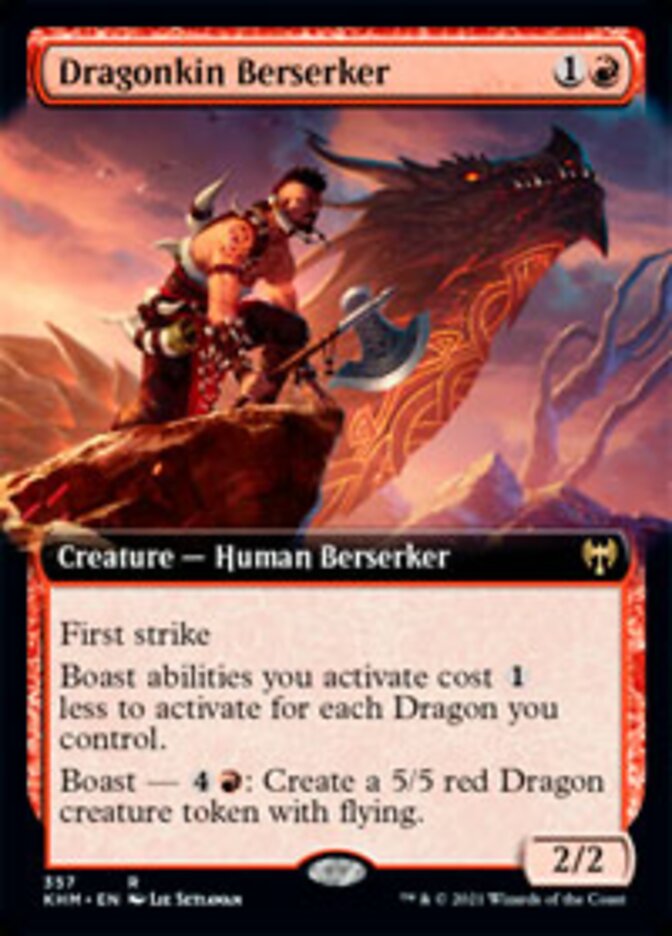 Dragonkin Berserker (Extended Art) [Kaldheim] | The Time Vault CA