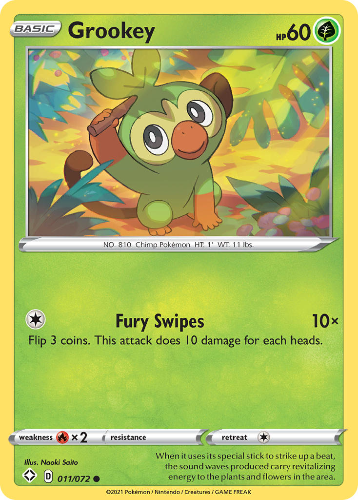 Grookey (011/072) [Sword & Shield: Shining Fates] | The Time Vault CA