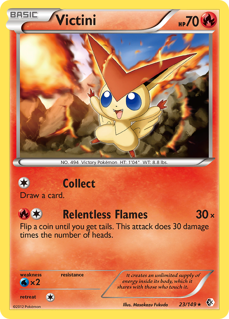 Victini (23/149) [Black & White: Boundaries Crossed] | The Time Vault CA