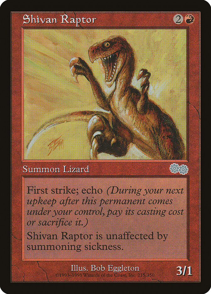 Shivan Raptor [Urza's Saga] | The Time Vault CA