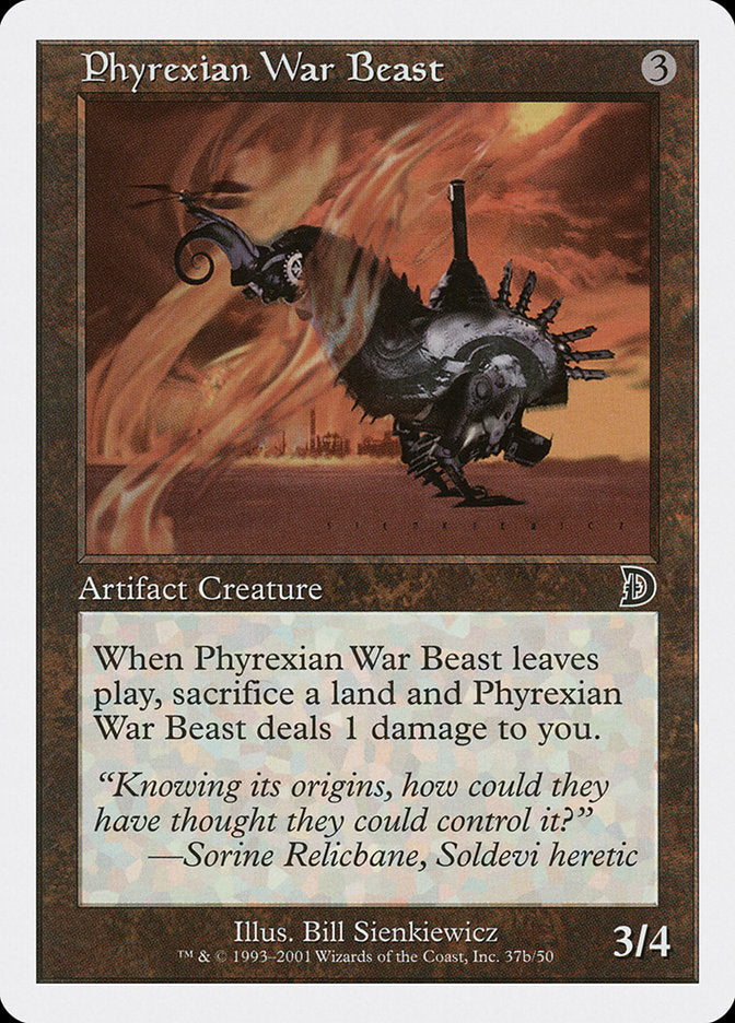 Phyrexian War Beast (Signature on Right) [Deckmasters] | The Time Vault CA