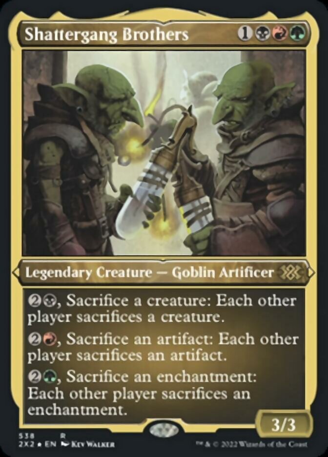 Shattergang Brothers (Foil Etched) [Double Masters 2022] | The Time Vault CA