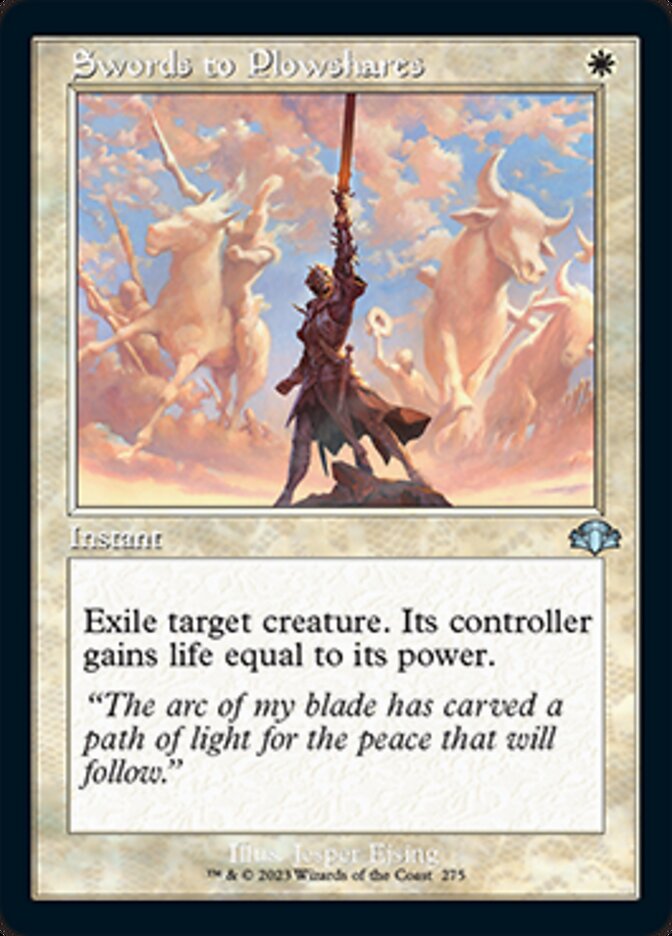 Swords to Plowshares (Retro) [Dominaria Remastered] | The Time Vault CA