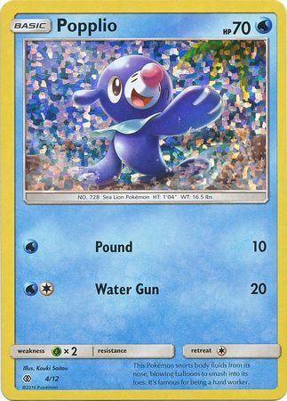 Popplio (4/12) [McDonald's Promos: 2017 Collection] | The Time Vault CA