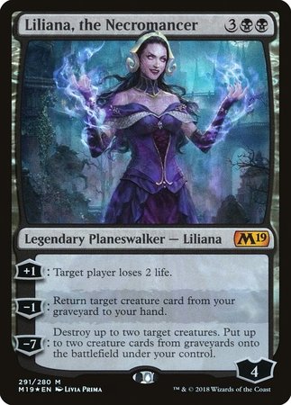 Liliana, the Necromancer [Core Set 2019] | The Time Vault CA