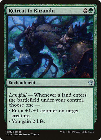 Retreat to Kazandu [Duel Decks: Zendikar vs. Eldrazi] | The Time Vault CA