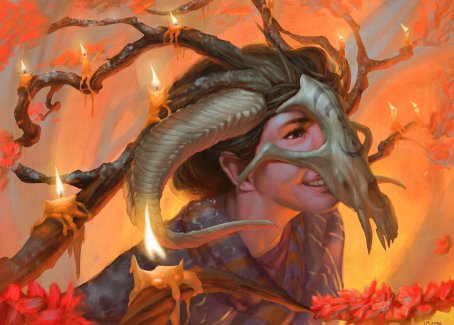 Hedgewitch's Mask Art Card [Innistrad: Midnight Hunt Art Series] | The Time Vault CA