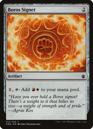 Boros Signet [Commander Anthology] | The Time Vault CA