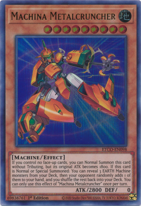 Machina Metalcruncher [ETCO-EN098] Ultra Rare | The Time Vault CA