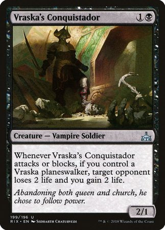 Vraska's Conquistador [Rivals of Ixalan] | The Time Vault CA